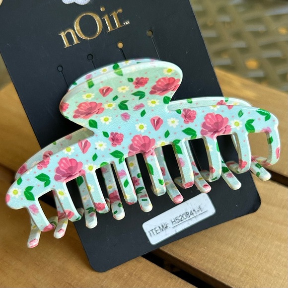 Noir Hair Claw Clip Womens Hair accessories New Floral - Picture 4 of 6